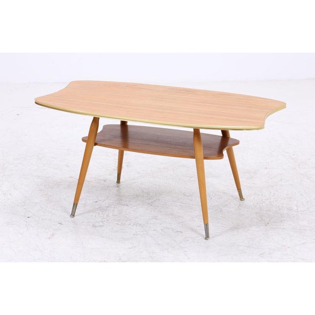 Vintage Coffee Table in Wood, 1950s For Sale - Image 4 of 11
