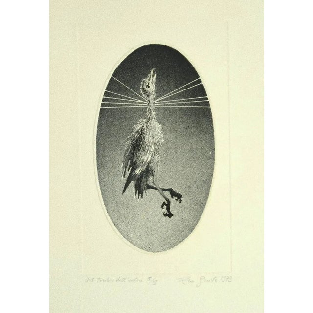 Leo Guide, from the Author Press, Original Etching on Paper, 1973 For Sale