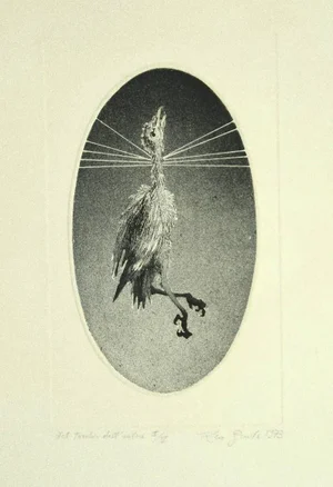 Leo Guide, from the Author Press, Original Etching on Paper, 1973