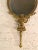 19thC French Bronze Vanity Hand Mirror With Garland Motif For Sale - Image 4 of 12