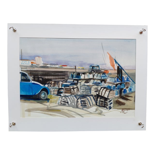 Michel Roubille, L'Ile d'Yeu, 1986, Watercolor For Sale