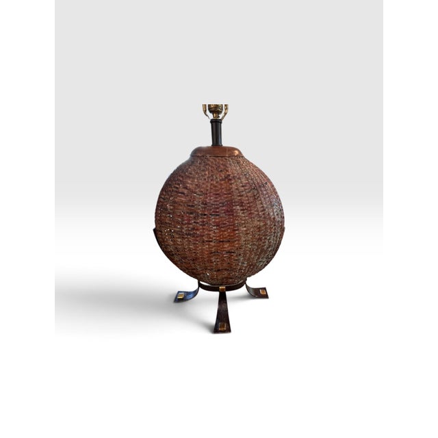 Hollywood Regency Vintage Exceptional Sculptural Table Lamps by Maitland-Smith, Hand Made in the Philippines - a Pair For Sale - Image 3 of 10
