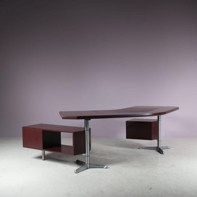 Desk by Osvaldo Borsani for Tecno Milan, Italy, 1950s For Sale - Image 6 of 17