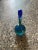 Venini Murano Morandiana Blue and Green Vase Bottle by Gio Ponti for Venini For Sale - Image 4 of 8
