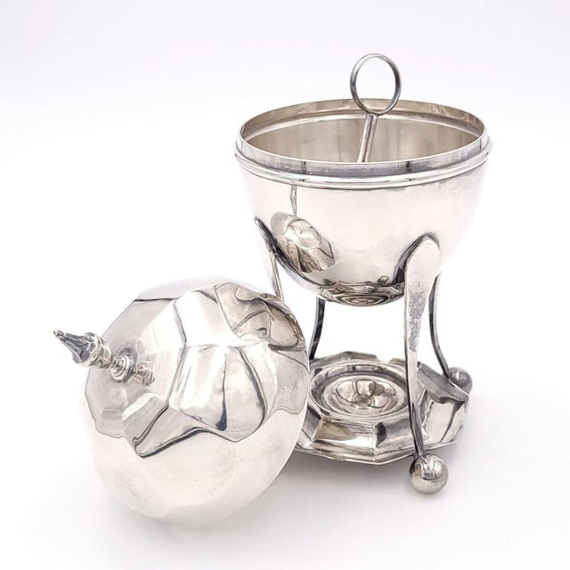 1960s Vintage Silver Plate Egg Holder, England Circa 1960 For Sale - Image 5 of 7