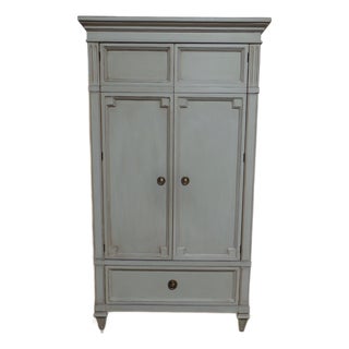 Gustavian Style 2 Door Wardrobe For Sale