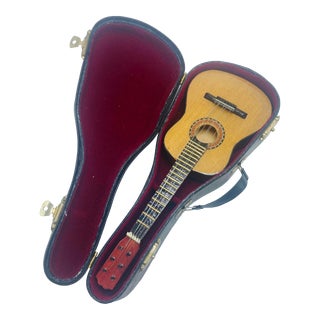 Miniature Guitar in Case For Sale