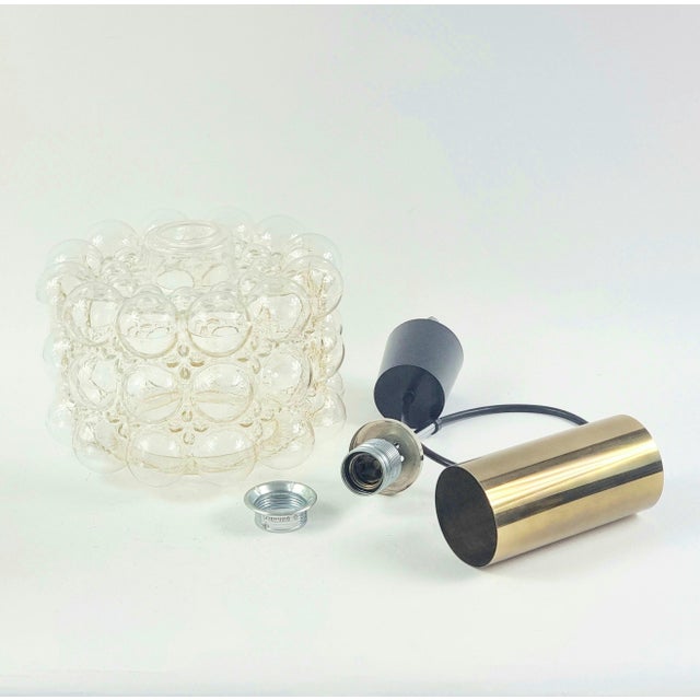 Metal Mid-Century Bubble Glass Ceiling Light/Pendant by Helena Tynell for Limburg, Germany, 1960s For Sale - Image 7 of 8