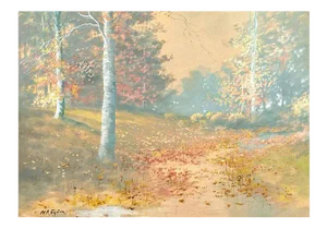 'Evening Landscape' by William Arnold Eyden, Art Student's League, New York