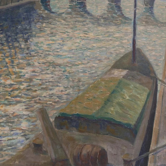 'Sunset, Paris' by Misha Podryski, 1934, Russian-American, New York, Artist's Union, National Art Club For Sale - Image 10 of 13