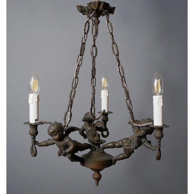 Baroque Chandelier with Putia For Sale - Image 10 of 10