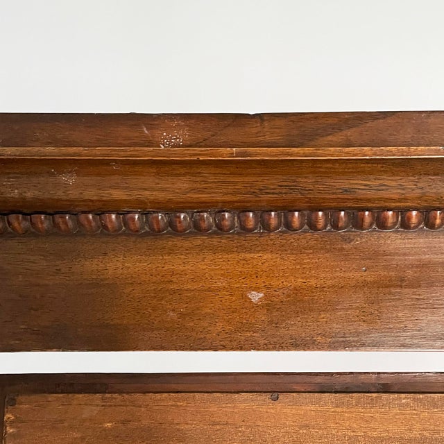 Wood Empire Italian Self-Supporting Floor Mirror in Wood, 1850s For Sale - Image 7 of 18
