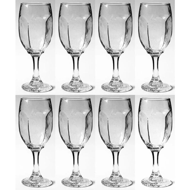 Mid-Century Modern Libbey Mid-Century Fluted Champagne Glasses Chivalry Pattern 3268 - Set of 8 For Sale - Image 3 of 3