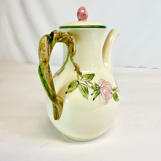 Rose Mid-Century Americana Boho Chic Franciscan Desert Rose Coffee Pot, First Run. For Sale - Image 8 of 12