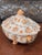 France; Moustiers-Sainte-Marie Painted in monochrome orange-yellow with scattered flowers and sprigs in the so-called...