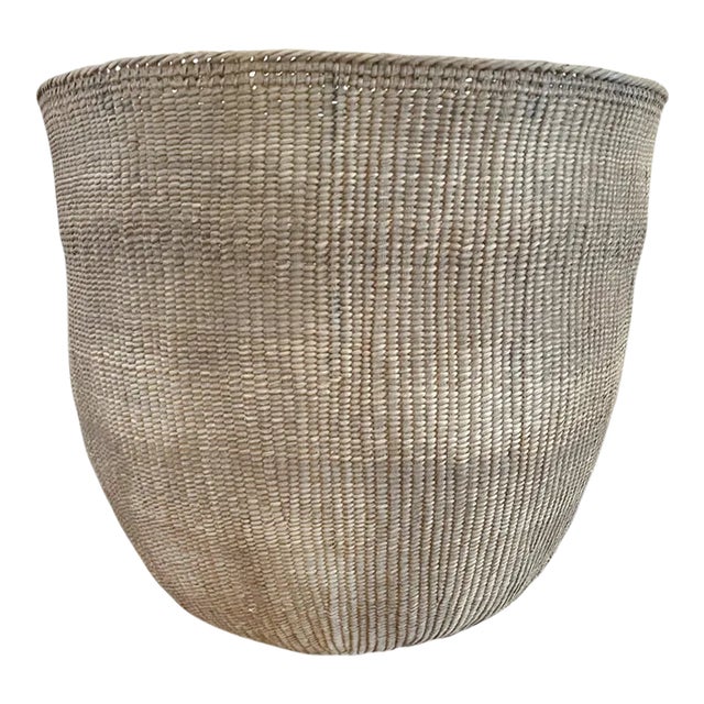 Antique Woven Burden Gathering Basket For Sale
