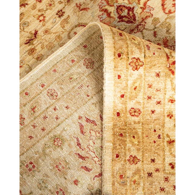 Eclectic Hand-Knotted Area Rug - Ivory, 9' 1" x 11' 5" For Sale In New York - Image 6 of 8
