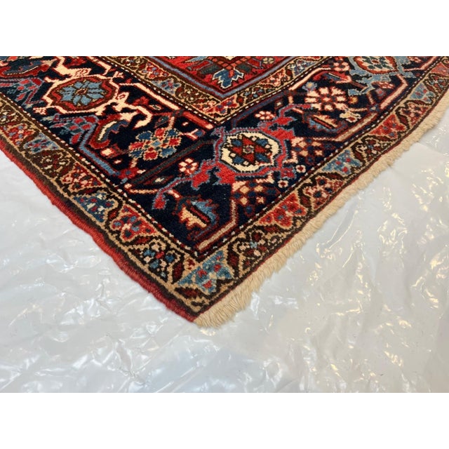1930s Antique Persian Heriz, 6'8" X 8'9" For Sale - Image 5 of 5