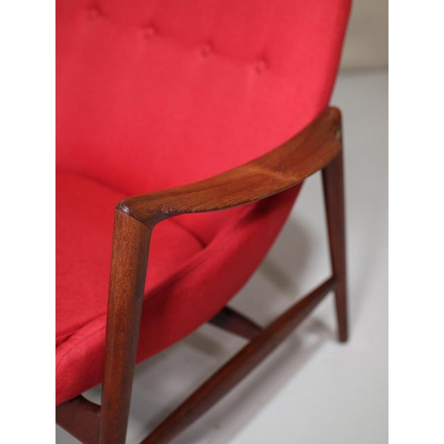 Armchair in Teak and Red Upholstery by Rastad & Relling for Dokka Möbler, Norway, 1950s For Sale - Image 10 of 15