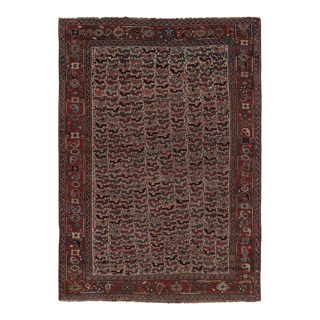 Antique 20th Century Persian Khamseh Rug With Chicken Motif Design - Rug & Kilim For Sale