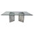 Vintage Brutalist GLass and Marble Dining Table, 1970s For Sale - Image 11 of 11