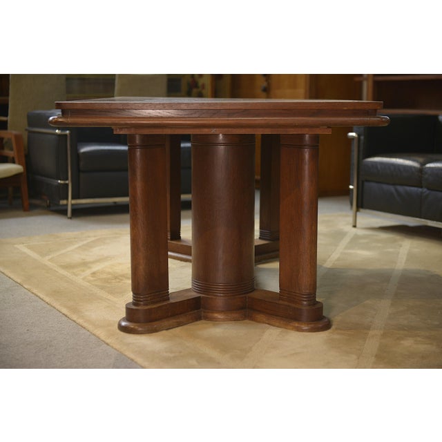Oak Table in the style of Charles Dudouyt, 1940s For Sale - Image 10 of 12