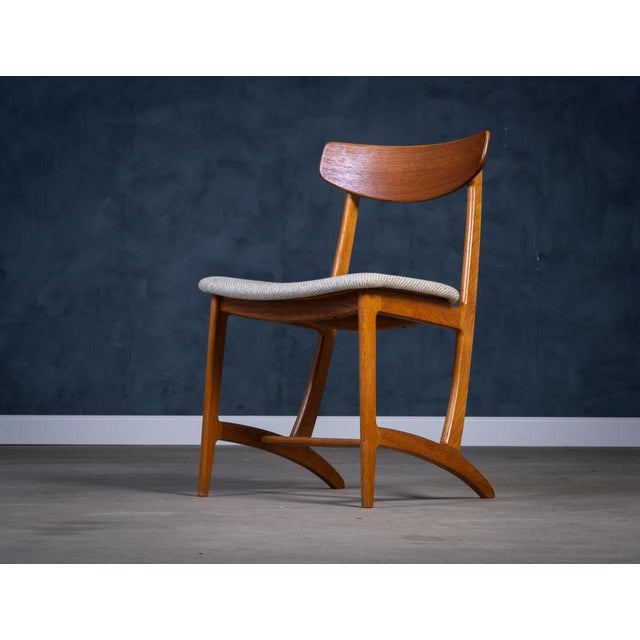 Brown Danish Dining Chairs in Oak and Teak, 1960s, Set of 6 For Sale - Image 8 of 9