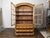 French Chapeau de Gendarme 19th Century Carved Elm Cabinet with Glass Doors For Sale - Image 11 of 12