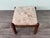 Small Vintage Upholstered Wooden Ottoman, 1970s For Sale - Image 6 of 12