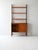 1960s Vintage Scandinavian Bookcase with Pull-Out Desk and Brass Pulls, 1960s For Sale - Image 5 of 9