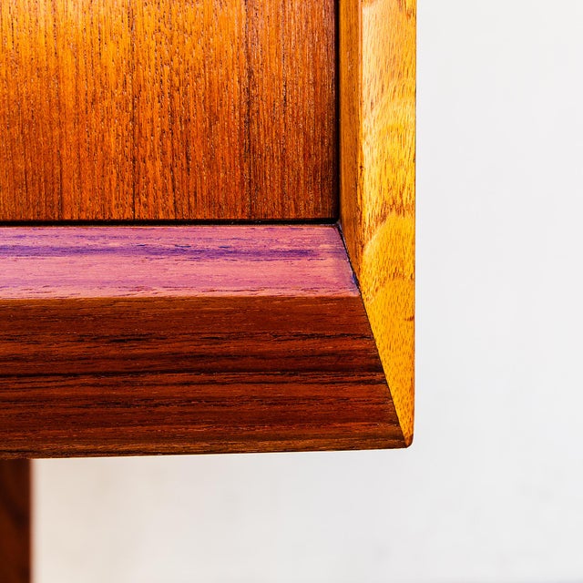 Wood 1960s Danish Mid Century Modern Teak Highboard For Sale - Image 7 of 15