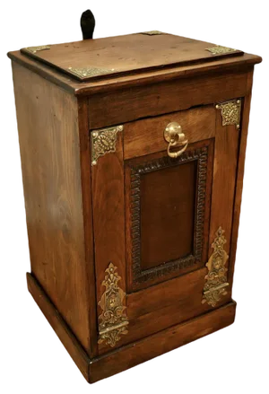 Arts and Crafts Dark Pine Coal Box, 1890s