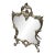 Gilt Brass Rococo Mirror With Easel Back For Sale