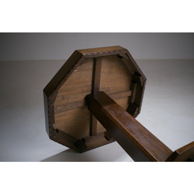 Art Deco Amsterdam School Octagonal Side Table, 1920s For Sale - Image 12 of 18