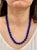 Vintage Lapis Lazuli Single Strand Necklace with 14 Karat Yellow Gold Lobster For Sale - Image 14 of 18