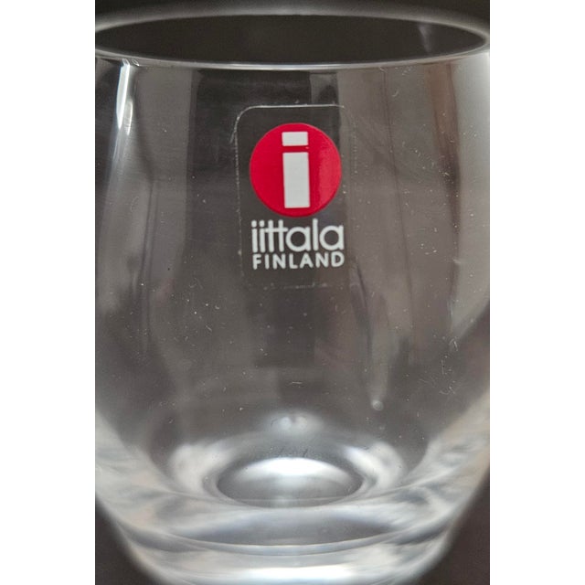1990s Iittala Finland Stella Sherry Glasses, Pair For Sale - Image 12 of 14