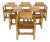 1970s Set of Six Italian Modernist Armchairs For Sale