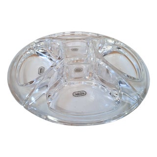 Vintage Antipasto Tray in Lead Crystal from Gottinghen, Italy, 2000s For Sale