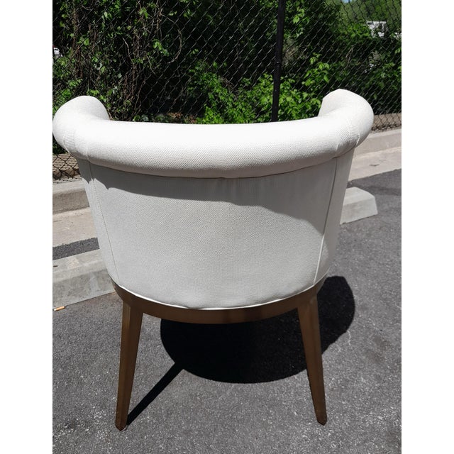 Elegant and quietly sculptural, this Century Furniture “Camille” side chair offers a refined take on the classic klismos...