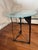 Black 1980s Postmodern Geometric Side Table – 10mm Laser-Etched Glass (Sonneman Style) For Sale - Image 8 of 12