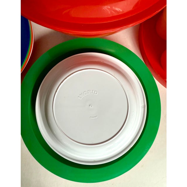 Mid-Century Modern 1970's Space Age Ingrid “Party Ball” Picnic Set in Red Sphere Carrying Case For Sale - Image 3 of 10