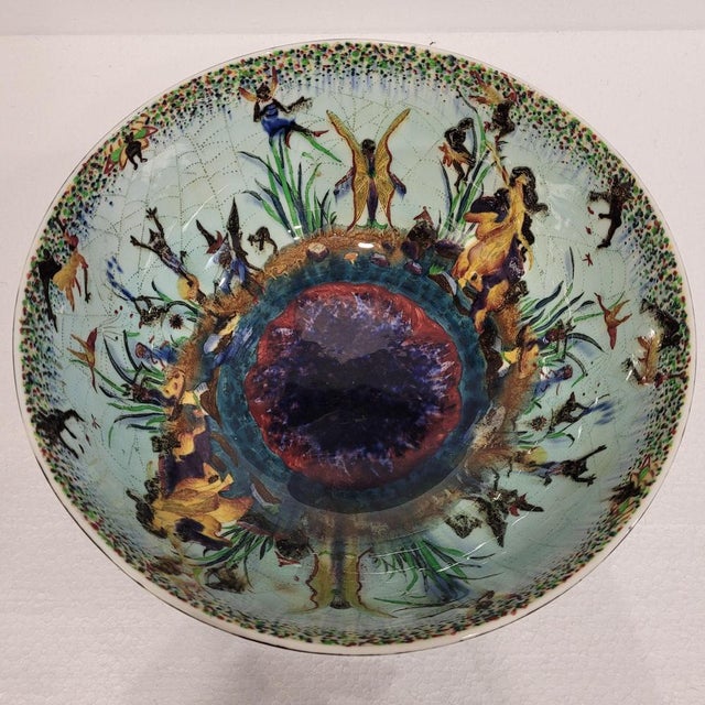 Porcelain Fairyland Series Bowl by Daisy Makeig-Jones for Wedgwood, England, 1920s For Sale - Image 4 of 18