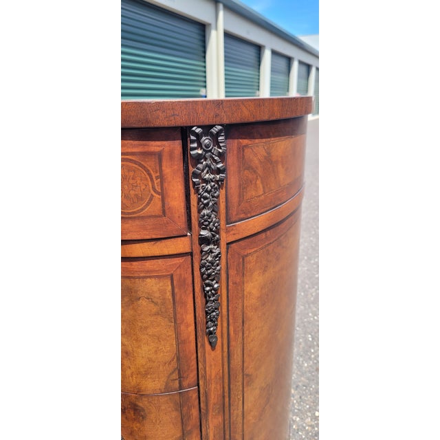 Pair 1920s Tall Oval French End Table Night Stands For Sale - Image 17 of 18
