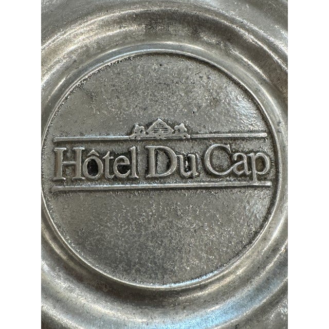 1960s Vintage Hotel Du Cap Eden Roc Cap D’Antibes Silver Vide Poche For Sale - Image 5 of 7