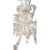Murano Glass Chandelier in Gold Crystal in the style of Rezzonico, 1930s For Sale - Image 6 of 10