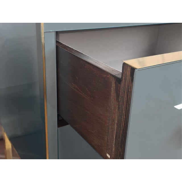 Not Yet Made - Made To Order Italian Nightstands with Murano Opaline Glass from Justfurnituress SRL, Set of 2 For Sale - Image 5 of 6