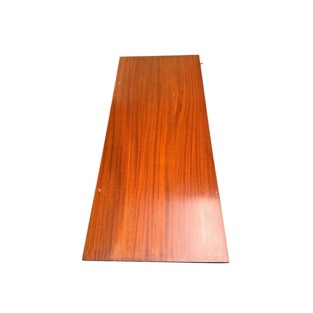 Wood Late 20th Century Scully & Scully Hepplewhite Mahogany Drop-Leaf Extension Dining Table With 3 Leaves For Sale - Image 7 of 8