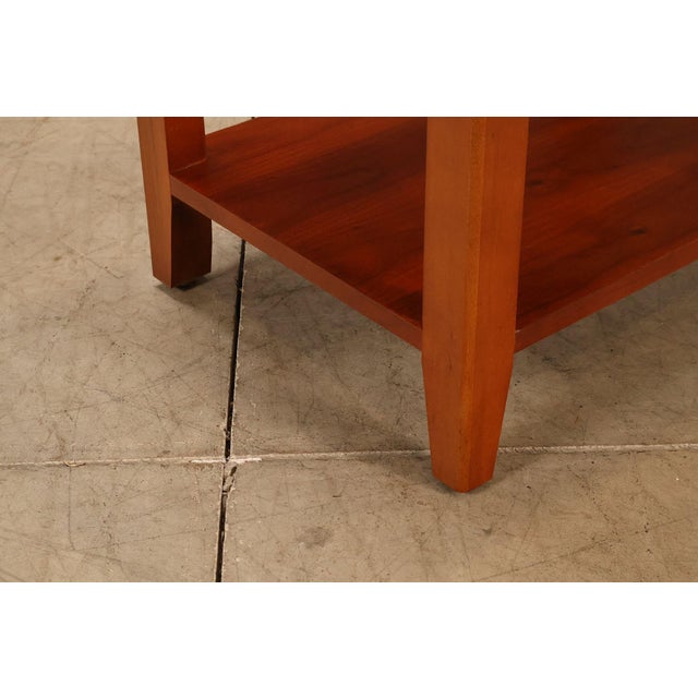 Thomasville 'Impressions' Mission Style Pair of Cherry Nightstands For Sale - Image 11 of 18