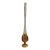 Viking Epic Amber Six Petal Swung Glass Vase For Sale
