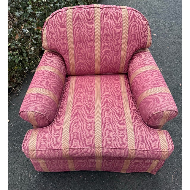 Traditional Vintage Ethan Allen Swivel Rocking Upholstered Chairs - A Pair For Sale - Image 3 of 8
